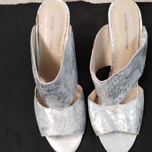 Silver sandals